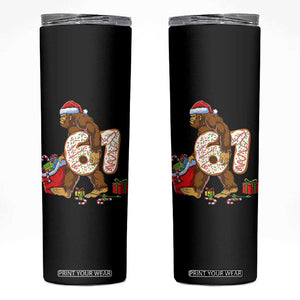 Christmas Bigfoot 67 Meme Skinny Tumbler Funny Six Seven Gen Alpha Slang Sasquatch TS10 Black Print Your Wear