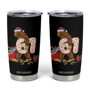 Christmas Bigfoot 67 Meme Tumbler Cup Funny Six Seven Gen Alpha Slang Sasquatch TS10 Black Print Your Wear