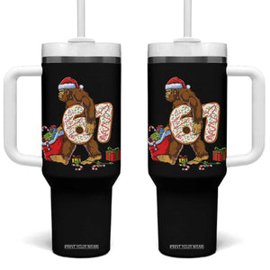 Christmas Bigfoot 67 Meme Tumbler With Handle Funny Six Seven Gen Alpha Slang Sasquatch TS10 One Size: 40 oz Black Print Your Wear