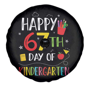 67 Days Of Kindergarten Spare Tire Cover Happy 67th Day Of School Teachers Student Meme TS10 Print Your Wear