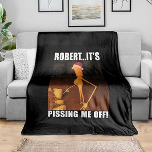 Marcus The Worm Christmas Throw Blanket Robert Its Pissing Me Off Xmas Meme TS10 Print Your Wear
