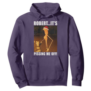Marcus The Worm Christmas Hoodie Robert Its Pissing Me Off Xmas Meme TS10 Purple Print Your Wear