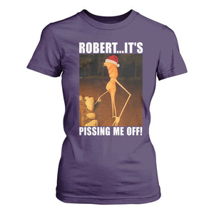 Marcus The Worm Christmas T Shirt For Women Robert Its Pissing Me Off Xmas Meme TS10 Purple Print Your Wear