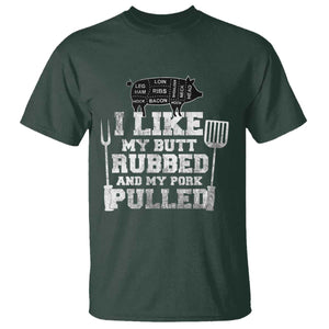 Funny BBQ T Shirt Hilarious Grill Chef Grilling Gift Pork Rub Smoking Meat Smoker TS10 Dark Forest Green Print Your Wear