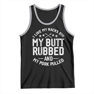 Funny BBQ Tank Top Pork Rub Smoking Meat Smoker Hilarious Grill Chef Grilling Gift TS10 Black Athletic Heather Print Your Wear