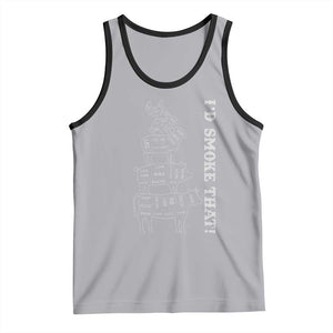 Funny BBQ Tank Top I'd Smoke That TS10 Athletic Heather Black Print Your Wear