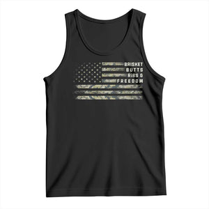 BBQ Tank Top Grilling Gifts For Grill Dad Meat Smoker Grill Camo Flag TS10 Black Print Your Wear