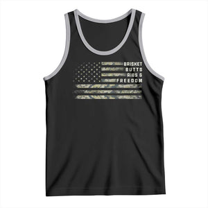 BBQ Tank Top Grilling Gifts For Grill Dad Meat Smoker Grill Camo Flag TS10 Black Athletic Heather Print Your Wear