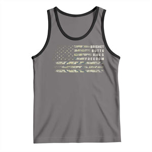 BBQ Tank Top Grilling Gifts For Grill Dad Meat Smoker Grill Camo Flag TS10 Deep Heather Black Print Your Wear
