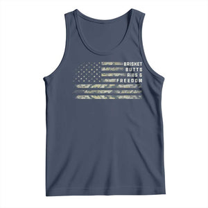 BBQ Tank Top Grilling Gifts For Grill Dad Meat Smoker Grill Camo Flag TS10 Navy Print Your Wear