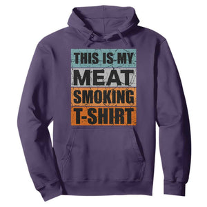 Retro BBQ Smoker This is My Meat Smoking Hoodie TS10 Purple Print Your Wear
