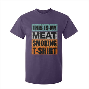 Retro BBQ Smoker This is My Meat Smoking T Shirt For Kid TS10 Purple Print Your Wear