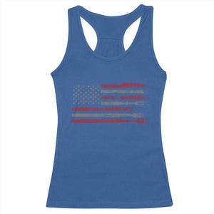 BBQ Racerback Tank Top With Red Line American Flag Meat Smoker Grilling Gifts TS10 Royal Blue Print Your Wear