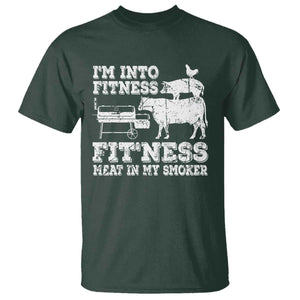 Funny BBQ T Shirt Meat Smoking Barbeque Griller Grilling Gifts TS10 Dark Forest Green Print Your Wear