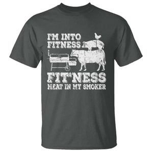 Funny BBQ T Shirt Meat Smoking Barbeque Griller Grilling Gifts TS10 Dark Heather Print Your Wear
