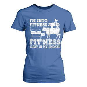 Funny BBQ T Shirt For Women Meat Smoking Barbeque Griller Grilling Gifts TS10 Royal Blue Print Your Wear