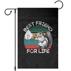 Squirrel Lover Garden Flag Funny Vintage Squirrel Gift Best Friend For Life TS10 Black Print Your Wear