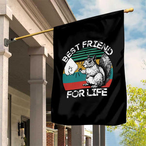 Squirrel Lover Garden Flag Funny Vintage Squirrel Gift Best Friend For Life TS10 Print Your Wear