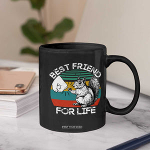 Squirrel Lover Coffee Mug Funny Vintage Squirrel Gift Best Friend For Life TS10 Print Your Wear