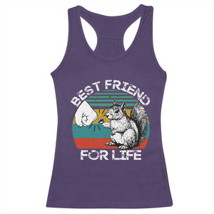Squirrel Lover Racerback Tank Top Funny Vintage Squirrel Gift Best Friend For Life TS10 Purple Print Your Wear
