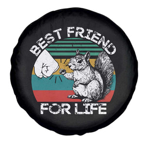 Squirrel Lover Spare Tire Cover Funny Vintage Squirrel Gift Best Friend For Life TS10 Print Your Wear