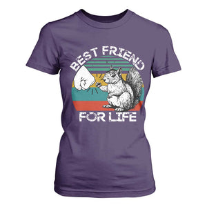Squirrel Lover T Shirt For Women Funny Vintage Squirrel Gift Best Friend For Life TS10 Purple Print Your Wear