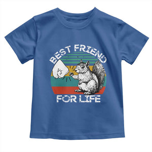 Squirrel Lover Toddler T Shirt Funny Vintage Squirrel Gift Best Friend For Life TS10 Royal Blue Print Your Wear