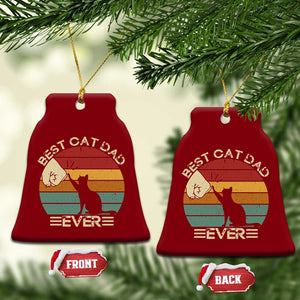Best Cat Dad Ever Ceramic Ornament Funny Cat Lover Gift Fathers Day TS10 Print Your Wear