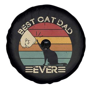 Best Cat Dad Ever Spare Tire Cover Funny Cat Lover Gift Fathers Day TS10 Print Your Wear