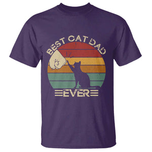 Best Cat Dad Ever T Shirt Funny Cat Lover Gift Fathers Day TS10 Purple Print Your Wear