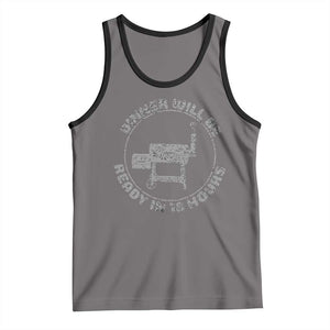 BBQ Tank Top Dinner Will Be Ready in 18 Hours Meat Smoker TS10 Deep Heather Black Print Your Wear