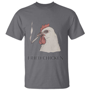 Fried Chicken 420 T Shirt Funny Weed Stoner Cannabis TS10 Charcoal Print Your Wear