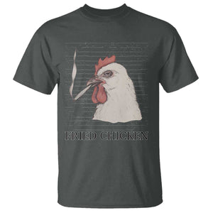 Fried Chicken 420 T Shirt Funny Weed Stoner Cannabis TS10 Dark Heather Print Your Wear
