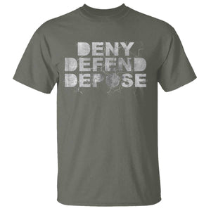 Deny Defend Depose T Shirt Unisex Classic TS10 Military Green Print Your Wear