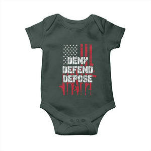 Deny Defend Depose Baby Onesie Guns American Flag TS10 Print Your Wear