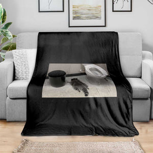 Funny Drunk Raccoon Throw Blanket Vintage Liquor Store Trash Panda Memes TS10 Print Your Wear