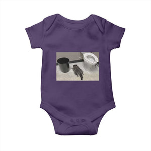Funny Drunk Raccoon Baby Onesie Vintage Liquor Store Trash Panda Memes TS10 Purple Print Your Wear