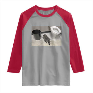 Funny Drunk Raccoon Raglan Shirt Vintage Liquor Store Trash Panda Memes TS10 Sport Gray Red Print Your Wear