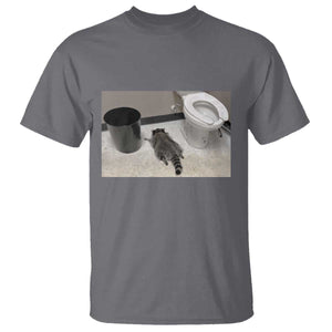 Funny Drunk Raccoon T Shirt Vintage Liquor Store Trash Panda Memes TS10 Charcoal Print Your Wear