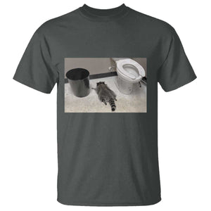 Funny Drunk Raccoon T Shirt Vintage Liquor Store Trash Panda Memes TS10 Dark Heather Print Your Wear