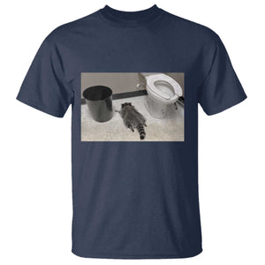 Funny Drunk Raccoon T Shirt Vintage Liquor Store Trash Panda Memes TS10 Navy Print Your Wear