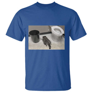 Funny Drunk Raccoon T Shirt Vintage Liquor Store Trash Panda Memes TS10 Royal Blue Print Your Wear