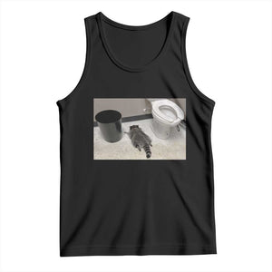 Funny Drunk Raccoon Tank Top Vintage Liquor Store Trash Panda Memes TS10 Black Print Your Wear