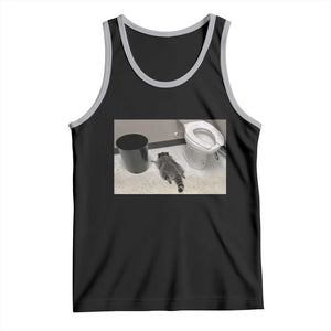 Funny Drunk Raccoon Tank Top Vintage Liquor Store Trash Panda Memes TS10 Black Athletic Heather Print Your Wear