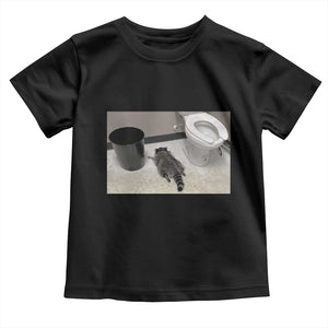 Funny Drunk Raccoon Toddler T Shirt Vintage Liquor Store Trash Panda Memes TS10 Black Print Your Wear