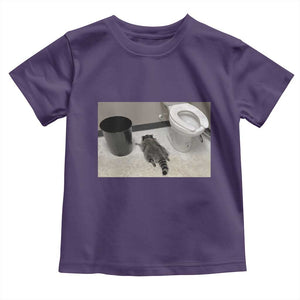 Funny Drunk Raccoon Toddler T Shirt Vintage Liquor Store Trash Panda Memes TS10 Purple Print Your Wear