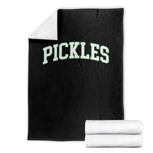 Vintage Pickle Throw Blanket Canning Season Pickle Lover Vintage Sports Style 80s 90s Gifts TS10 Black Print Your Wear