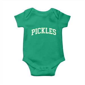 Vintage Pickle Baby Onesie Canning Season Pickle Lover Vintage Sports Style 80s 90s Gifts TS10 Irish Green Print Your Wear