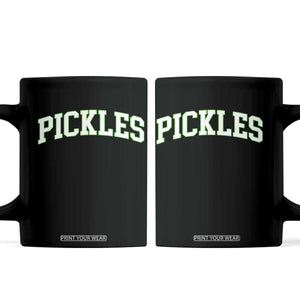 Vintage Pickle Coffee Mug Canning Season Pickle Lover Vintage Sports Style 80s 90s Gifts TS10 Black Print Your Wear