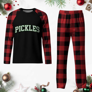 Vintage Pickle Plaid Pajama Set Canning Season Pickle Lover Vintage Sports Style 80s 90s Gifts TS10 Buffalo Plaid Print Your Wear